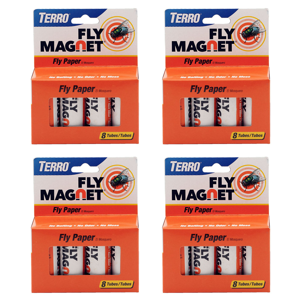 Terro Fly Trap Indoor Housefly 4 Pack orange sticky traps