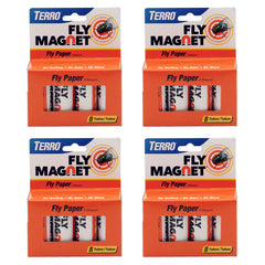Terro Fly Trap Indoor Housefly 4 Pack orange sticky traps