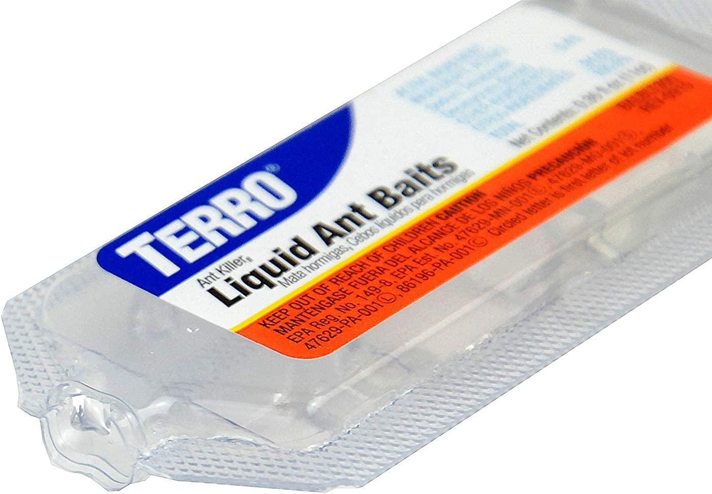 Terro Liquid Ant Baits placed near baseboard