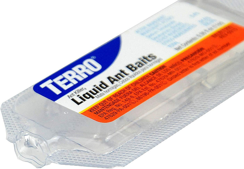 Terro Liquid Ant Baits placed near baseboard