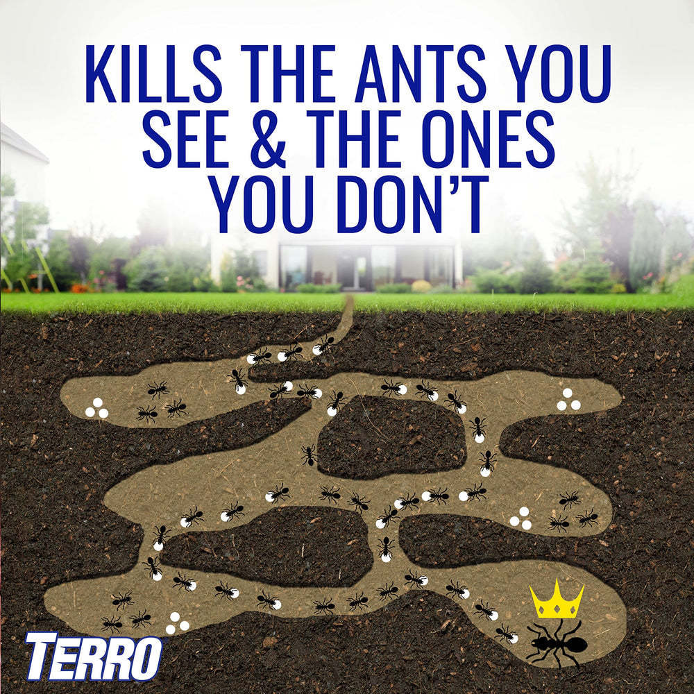 Terro Outdoor Ant Bait Stakes clear packaging side view