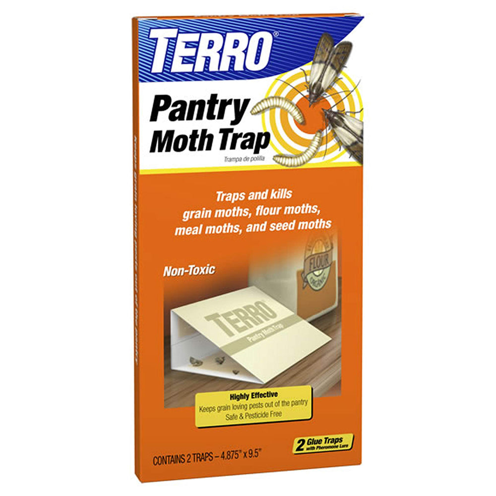 Terro Pantry Moth Traps front view with packaging