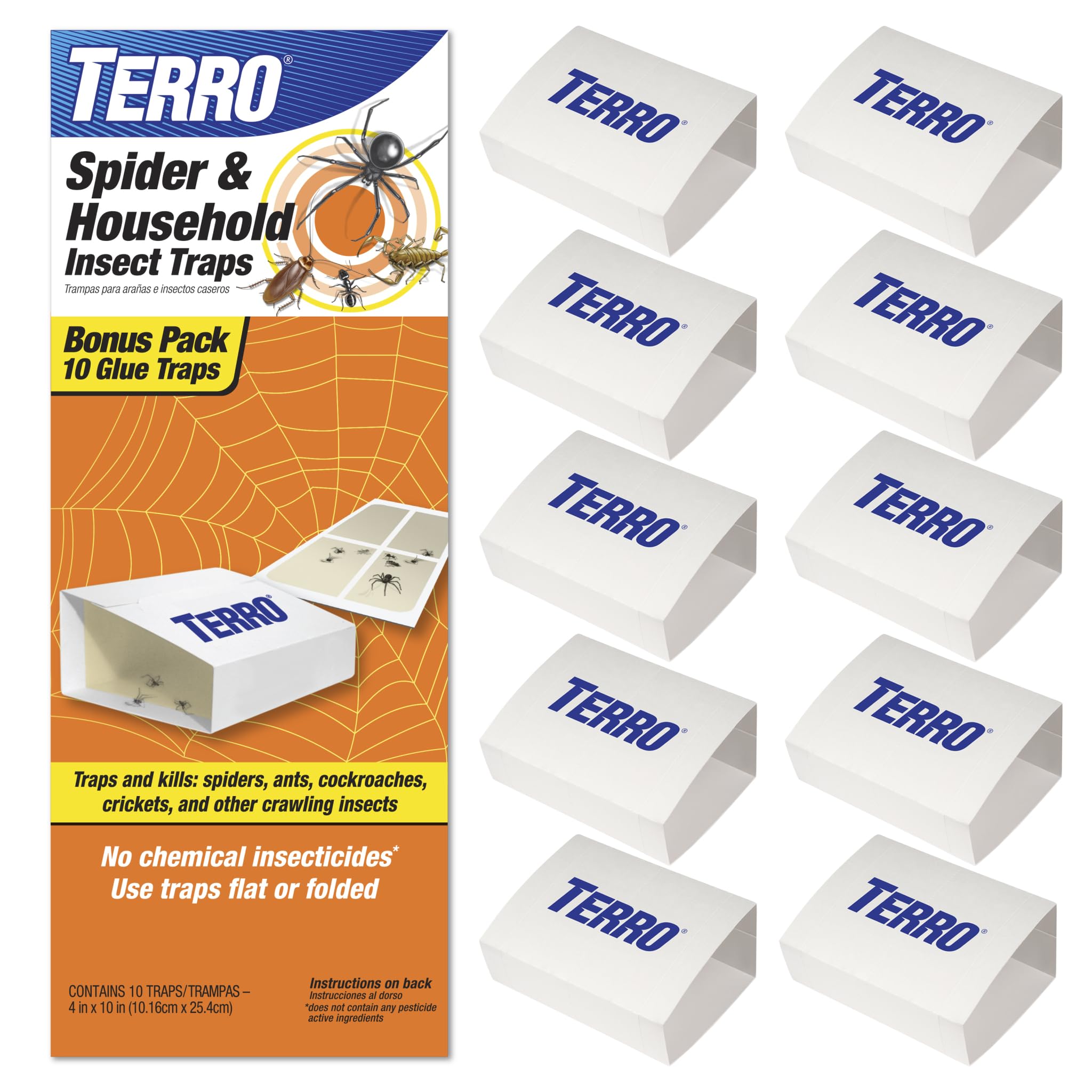 Terro Spider & Insect Trap 10-Pack front view