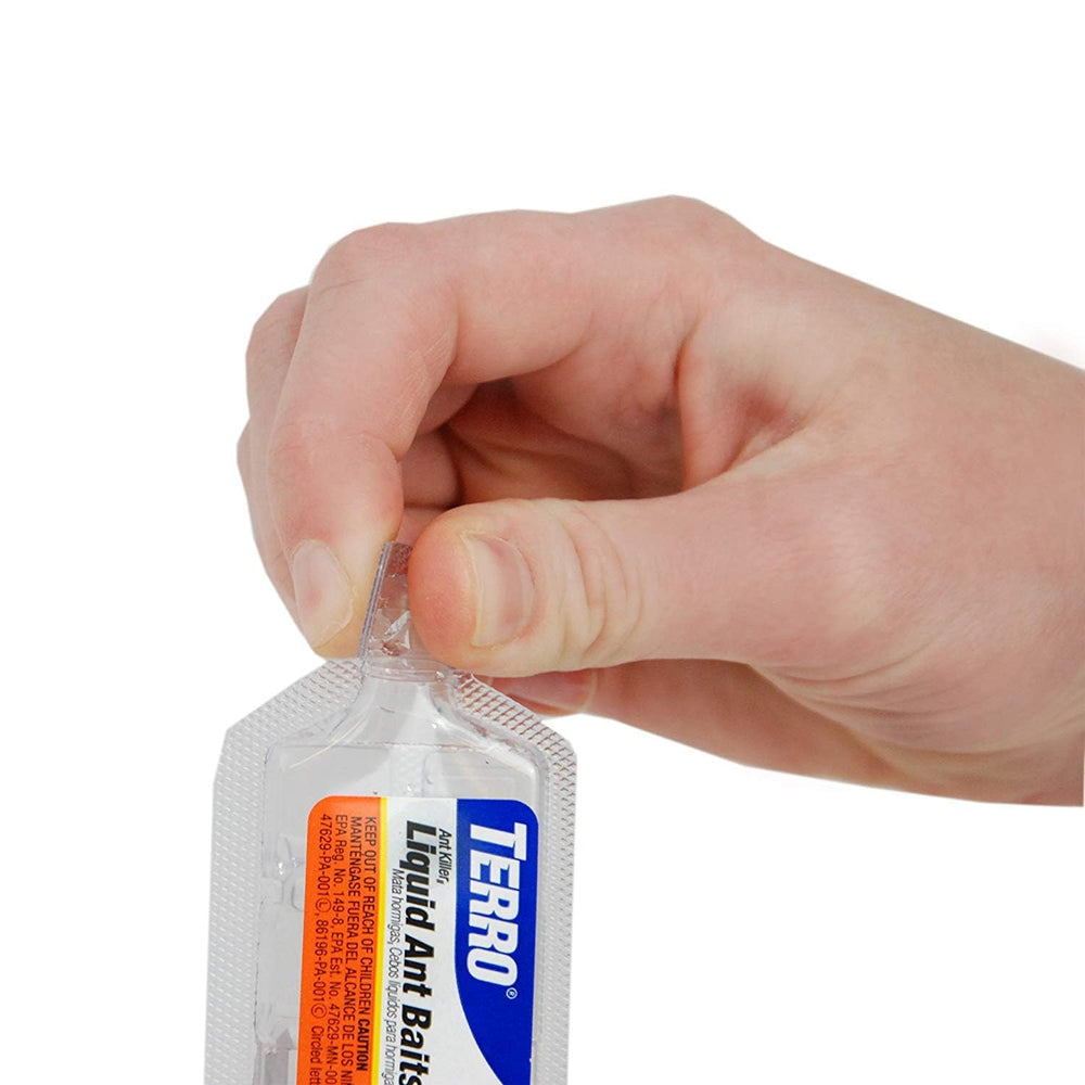 Terro T300 Liquid Ant Baits in use in a kitchen
