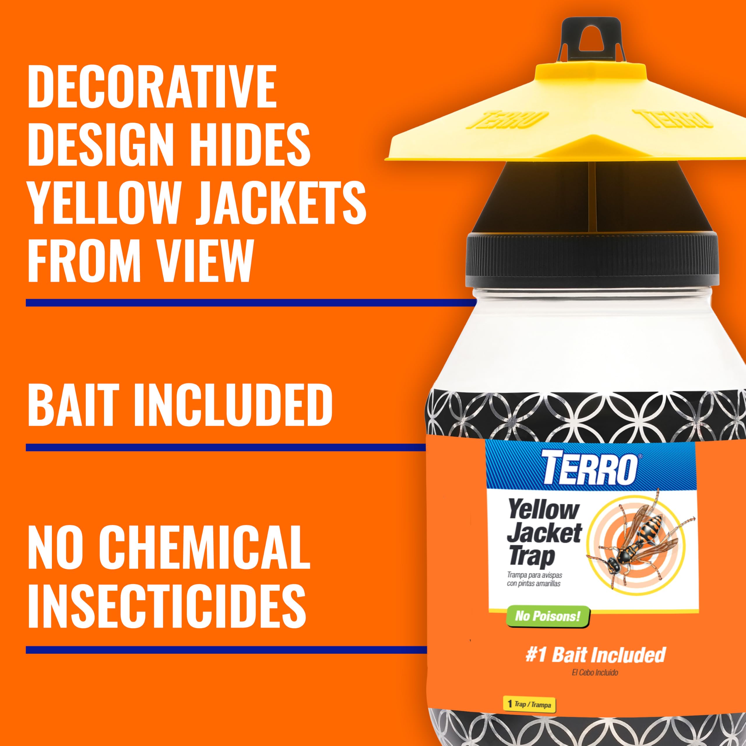 Terro Yellow Jacket Trap T362 filled with water and bait