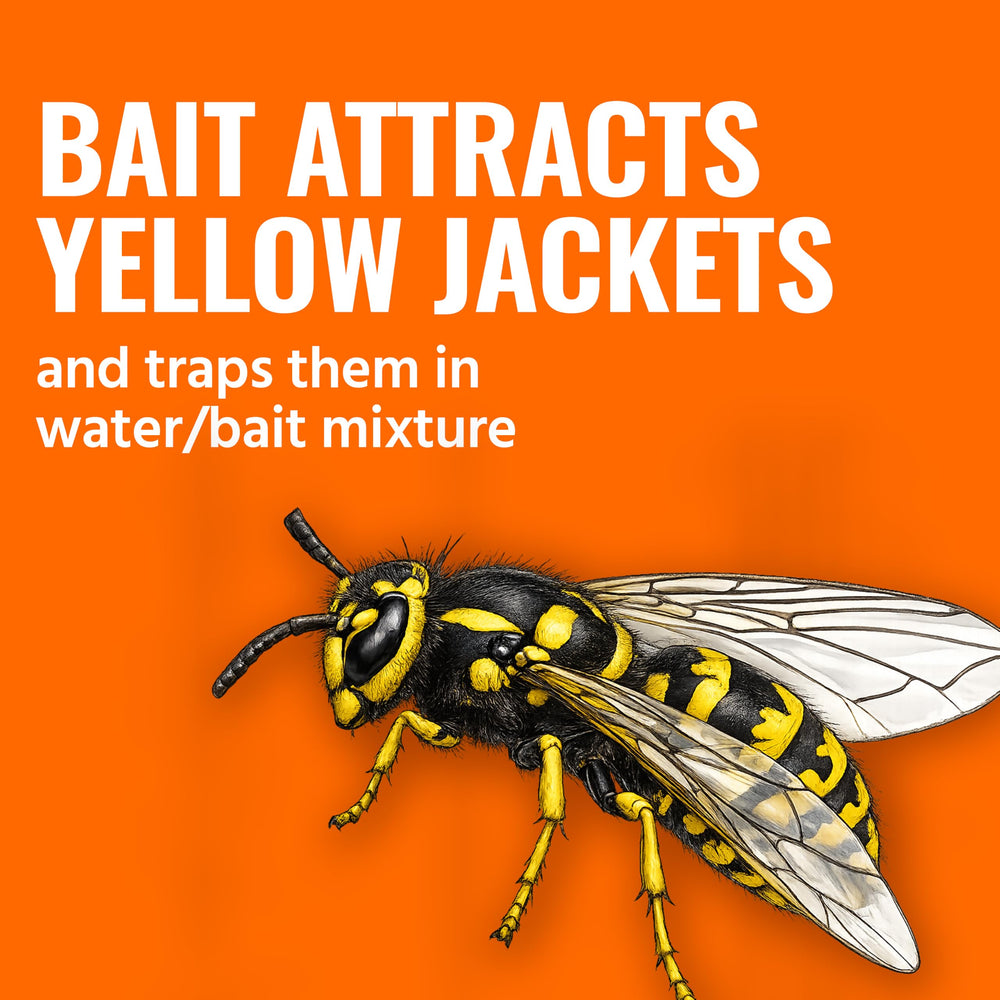 Terro Yellow Jacket Trap T362 side view showing decorative pattern