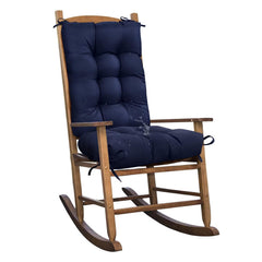 TESICA Outdoor Chair Cushion Set, Navy Blue, 17x17in seat and 17x21in back cushion