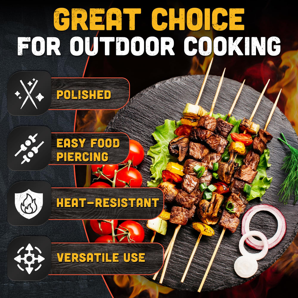 Tesorrio Skewers displayed on a picnic table