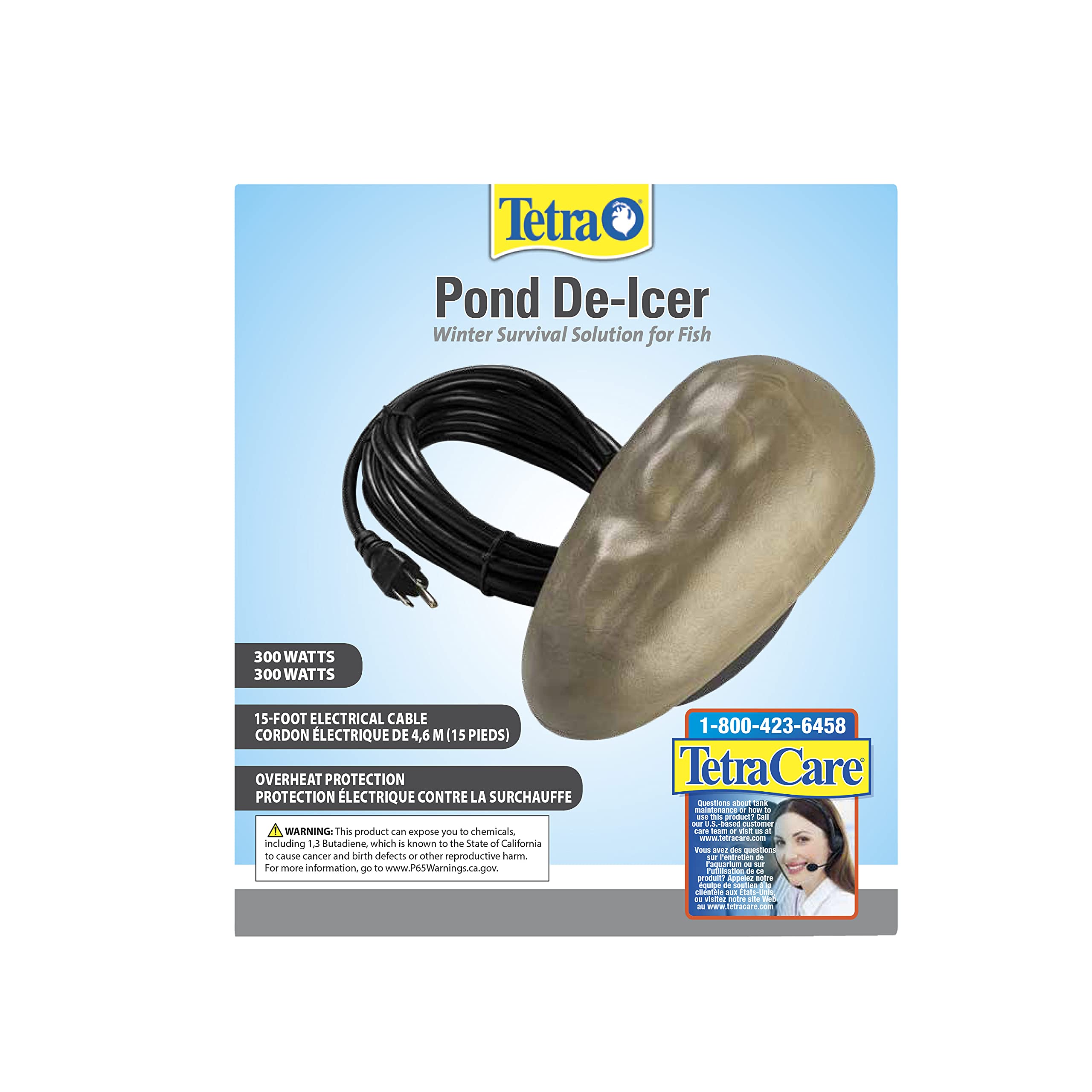 Tetra Pond De-Icer top view showing design