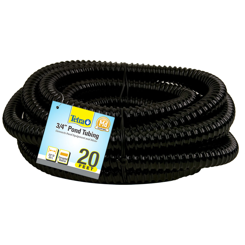 Tetra Pond Tubing 3/4 inch x 20 feet black tubing front view