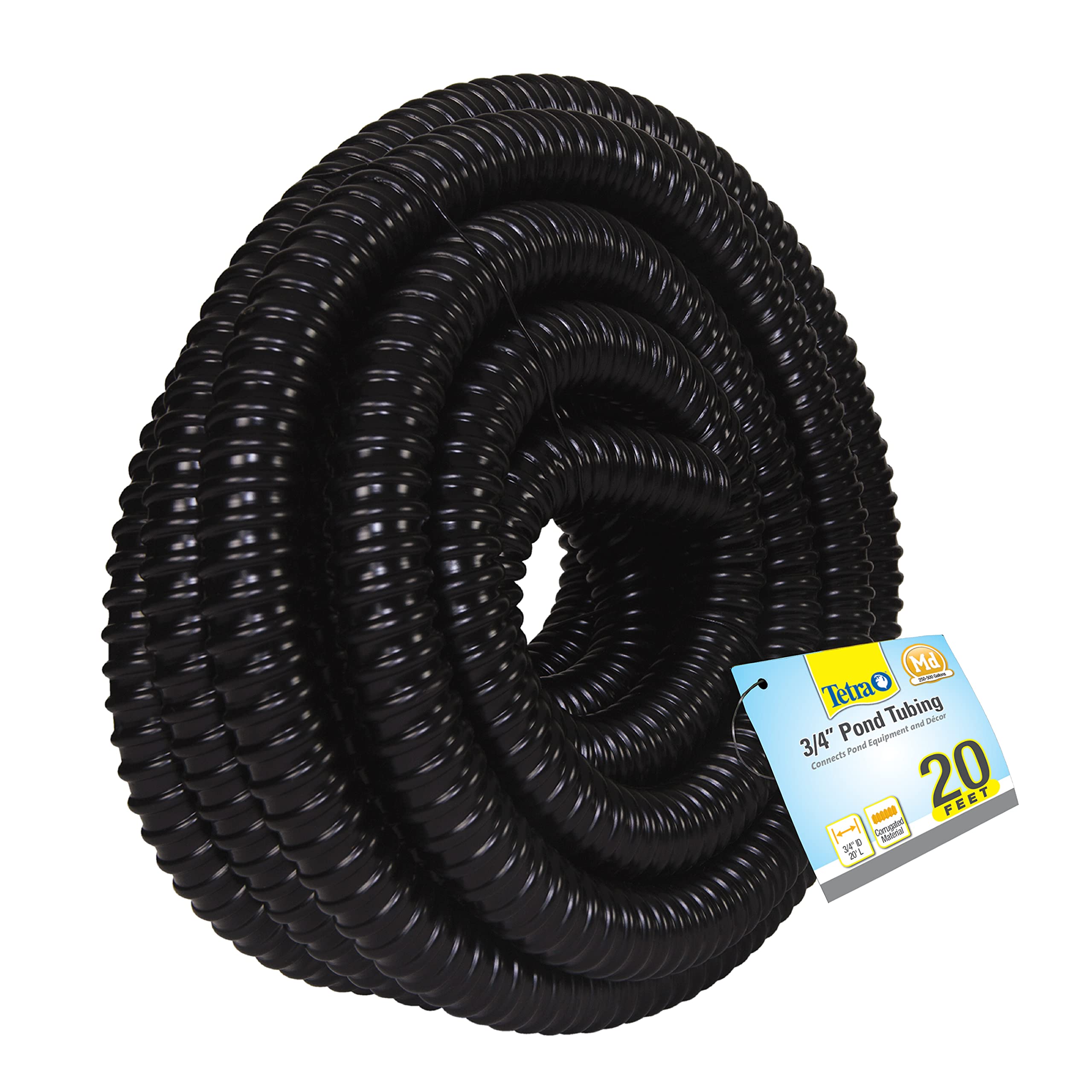 Tetra Pond Tubing displayed on a garden table