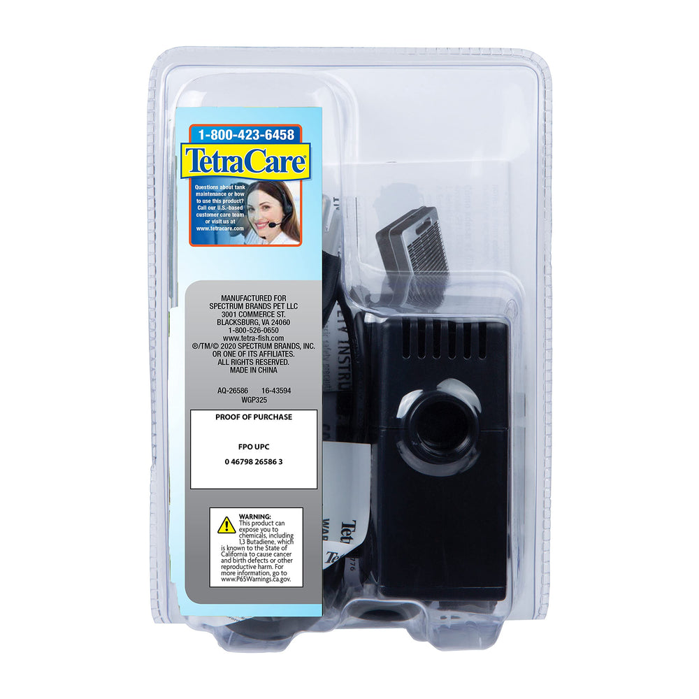Tetra Pond Water Garden Pump packaging details
