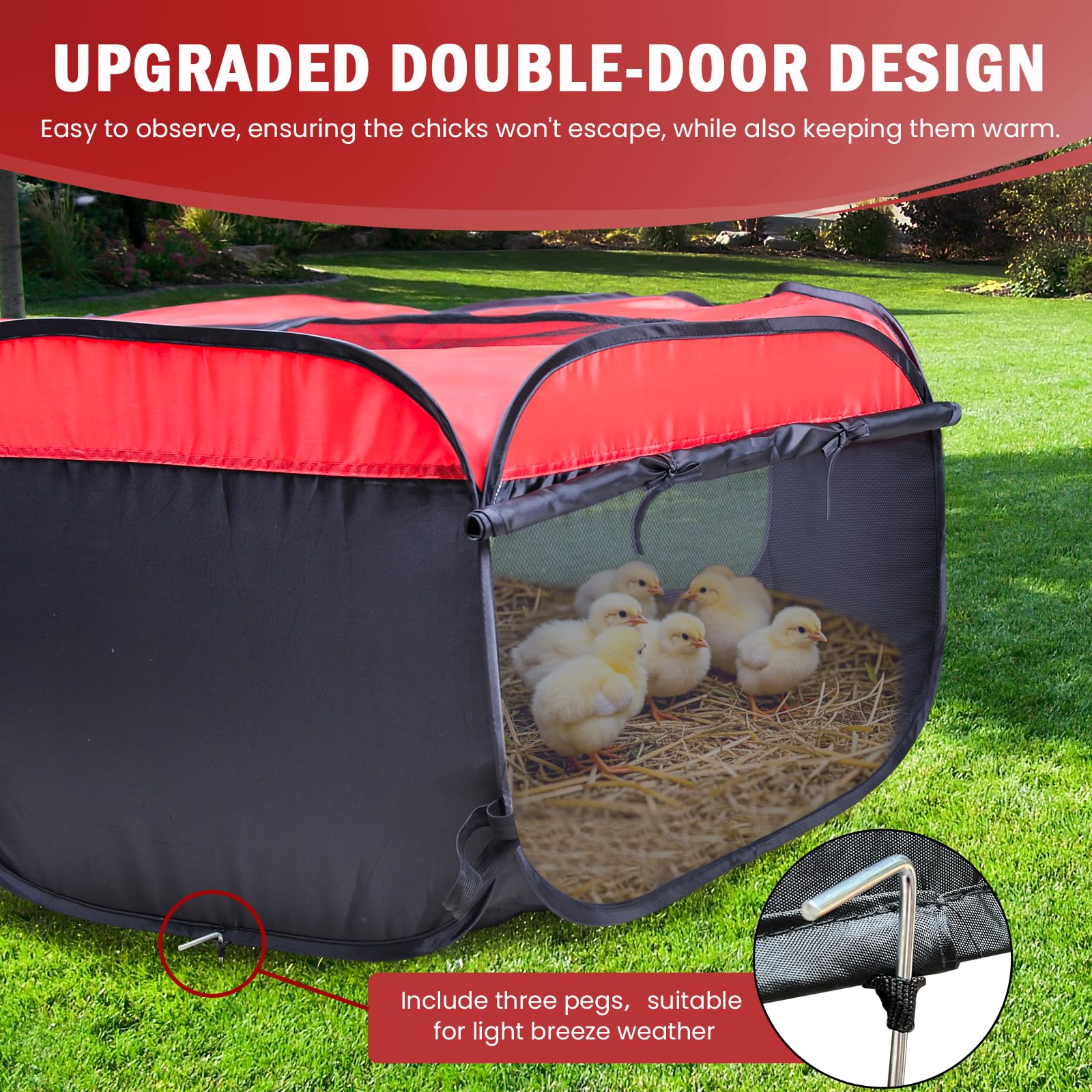 Tetuga Brooder Box in a backyard setting