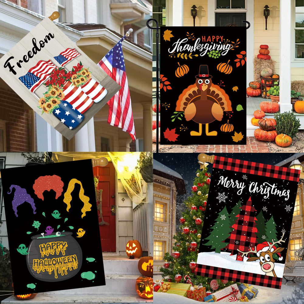 Thanksgiving garden flag from Pating, detailed view