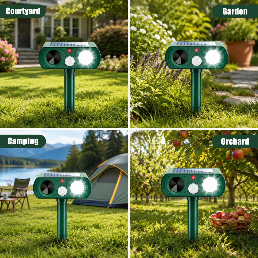 Thcritter Ultrasonic Solar Animal Repellent packaging
