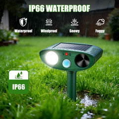 Thcritter Ultrasonic Solar Animal Repellent with solar panel