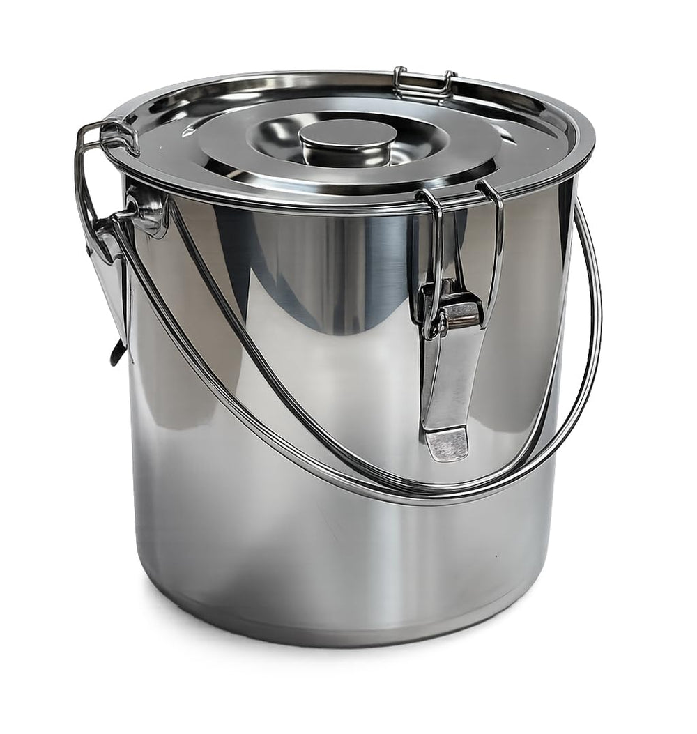 The Bincho Grill Charcoal Saver extinguishing bucket side view