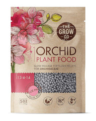 The Grow Co Orchid Plant Food 5 oz front view, granules visible