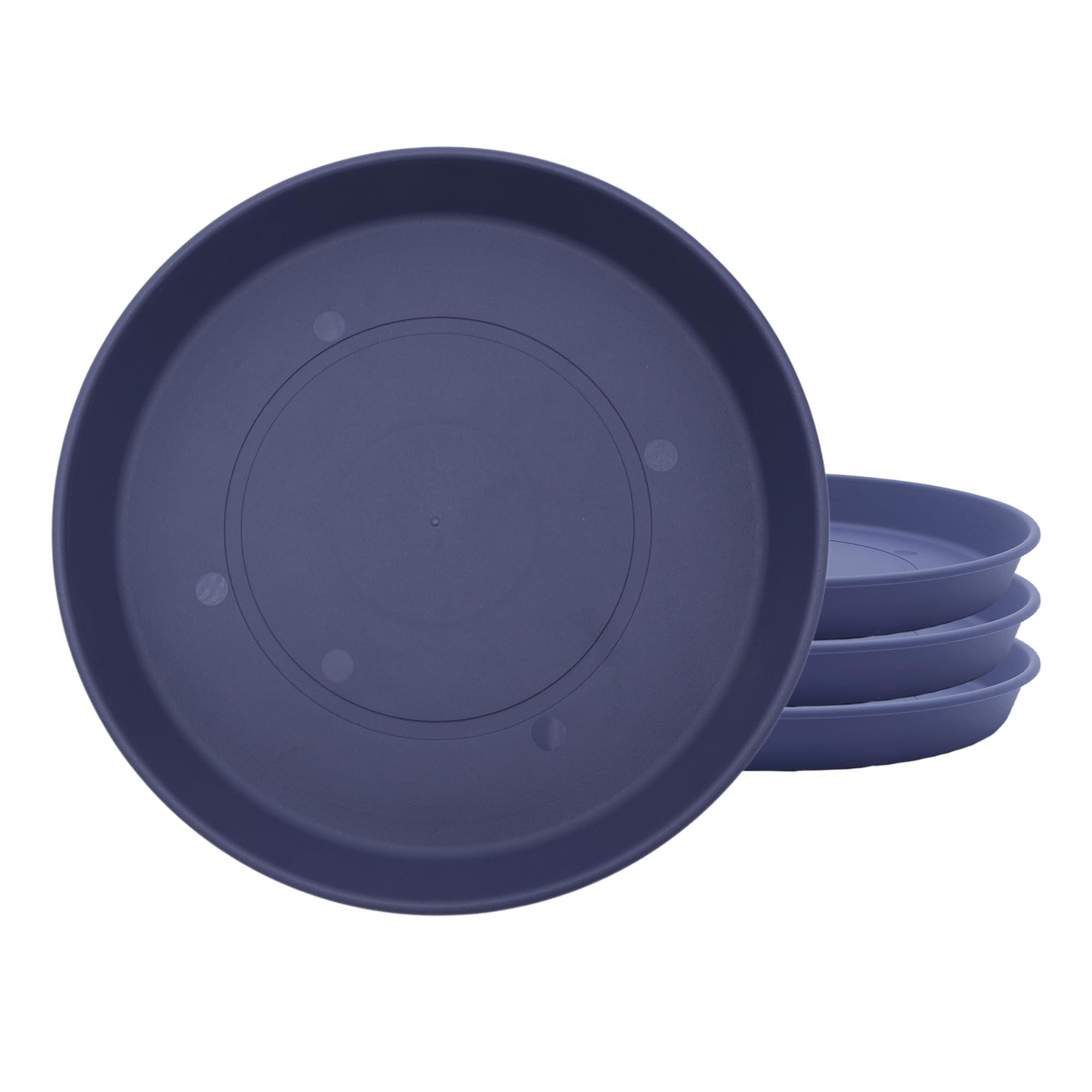 The HC Companies 8.5 Inch Prima Round Plant Saucer, twilight blue front view