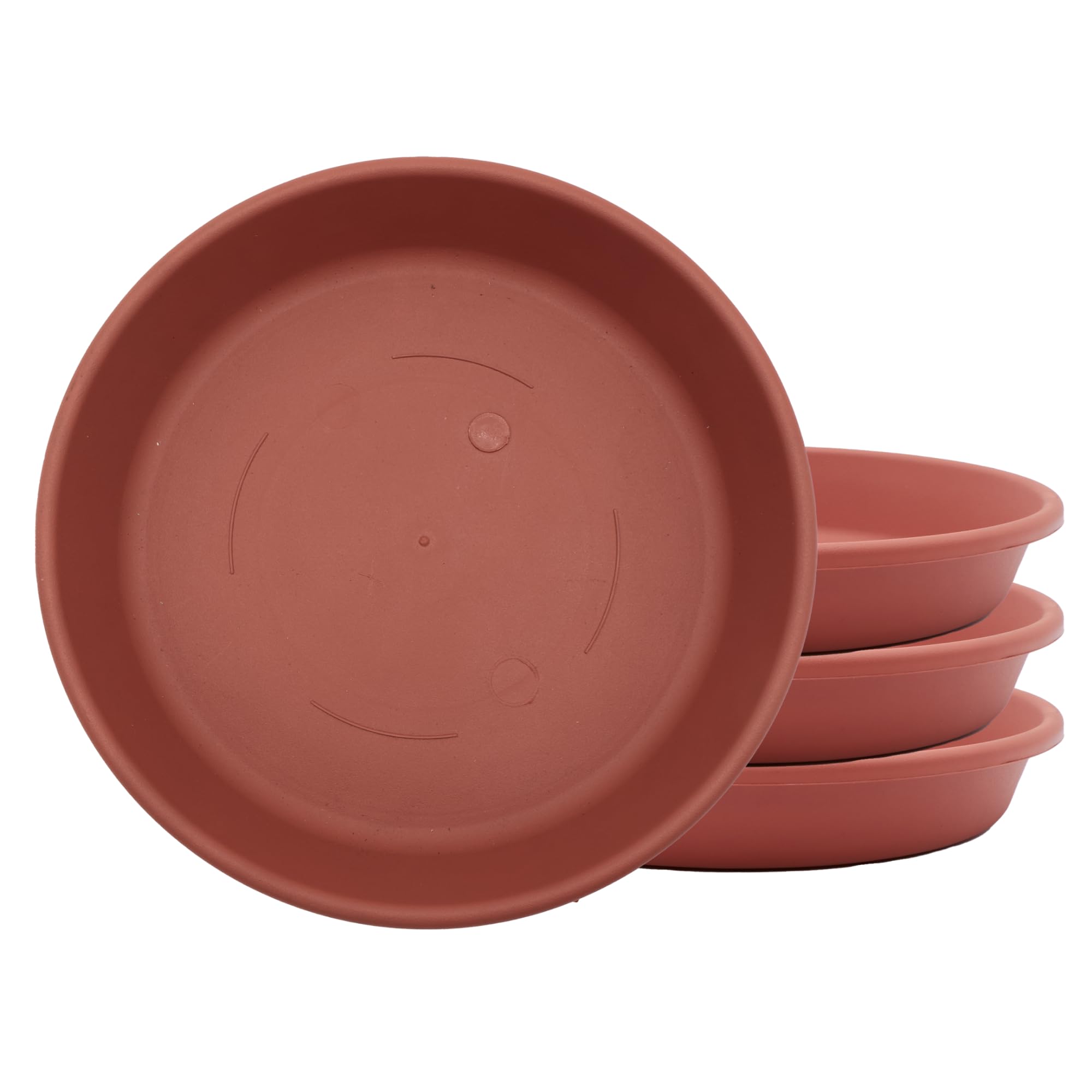 The HC Companies 8-inch classic round planter pot clay finish front view