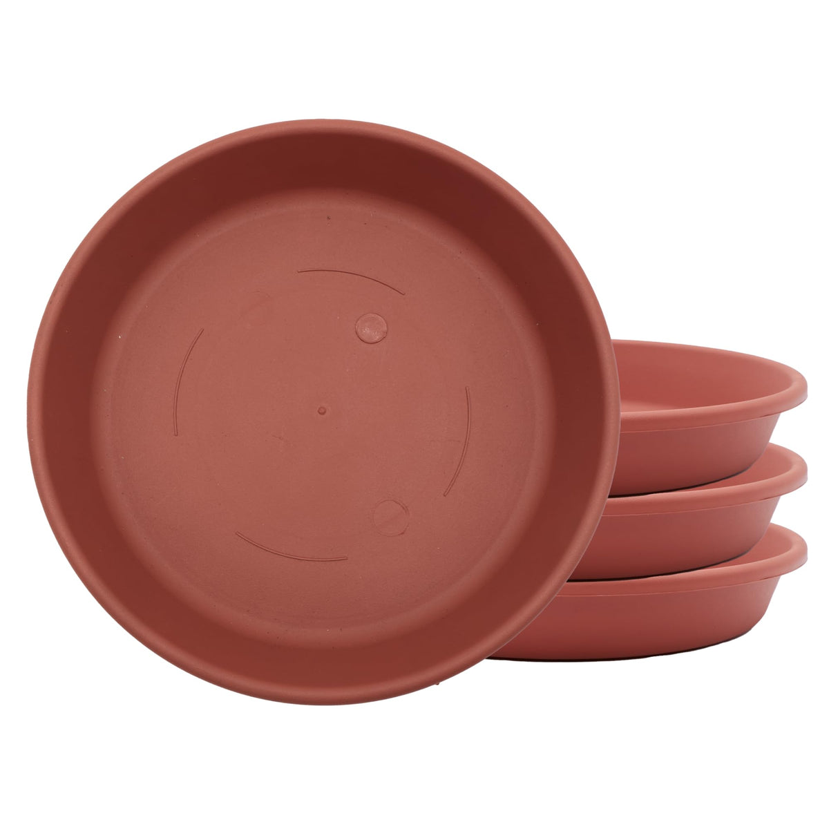 The HC Companies 8-inch classic round planter pot clay finish front view