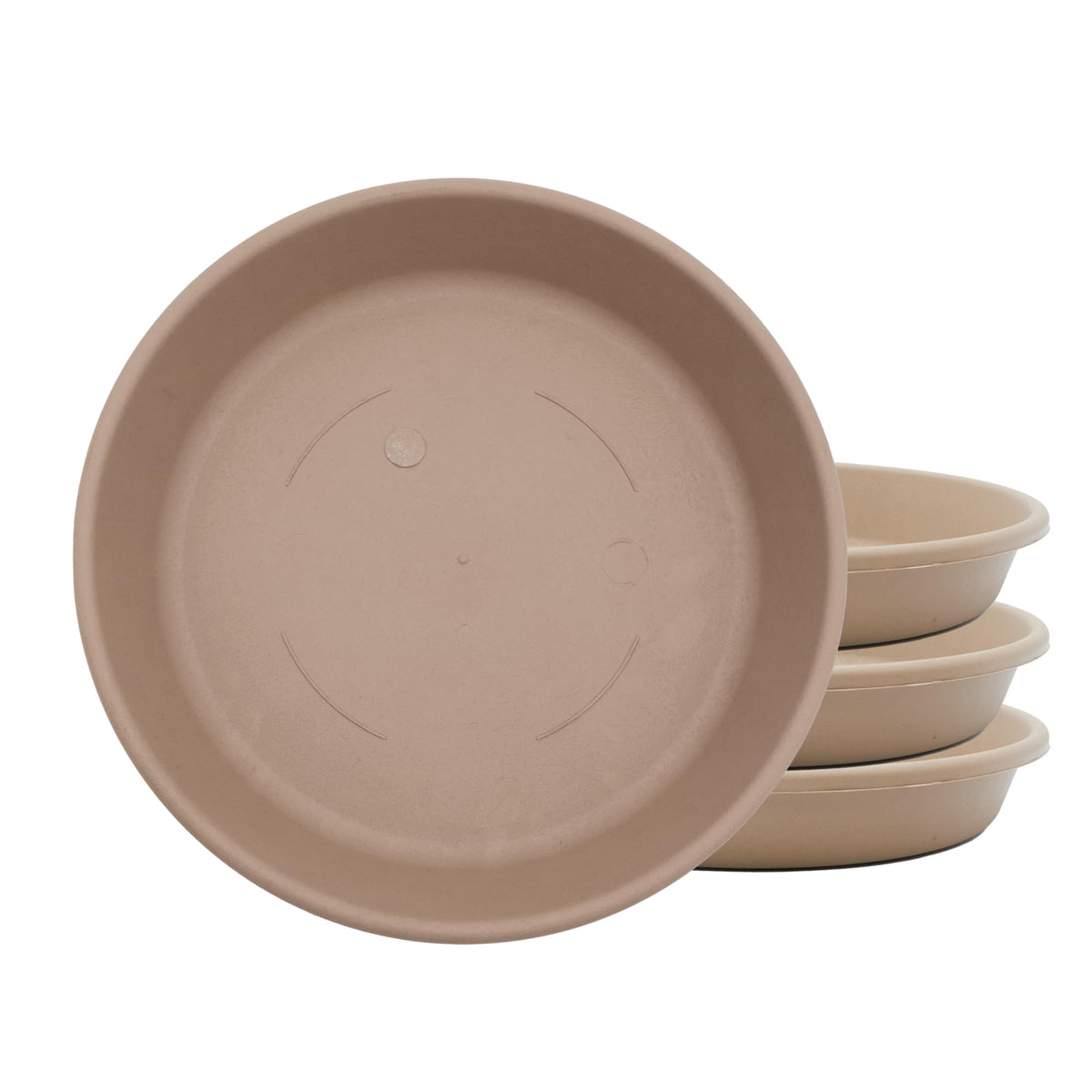 The HC Companies 8-inch sandstone round planter pot front view