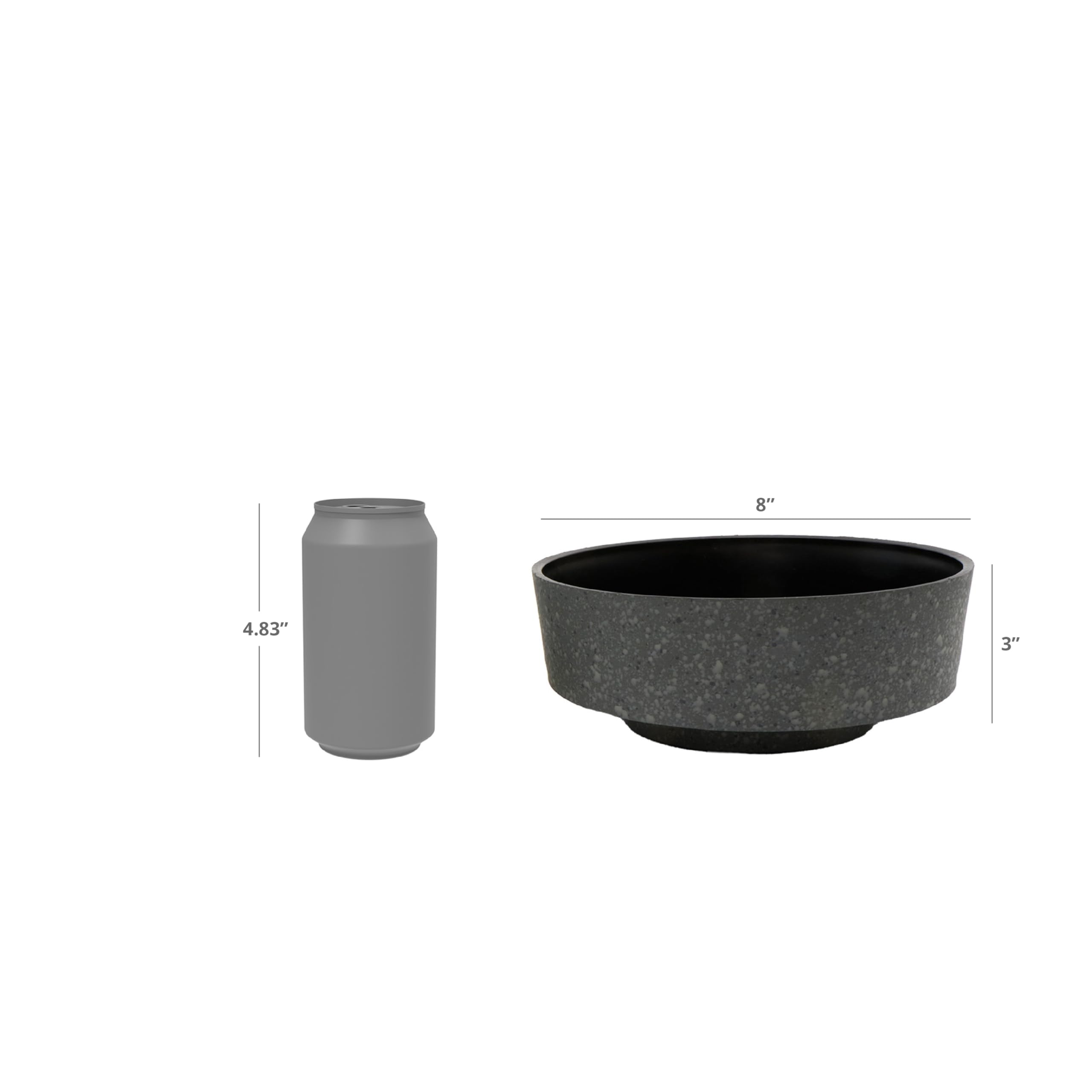 The HC Companies Capri Bowl in a garden setting