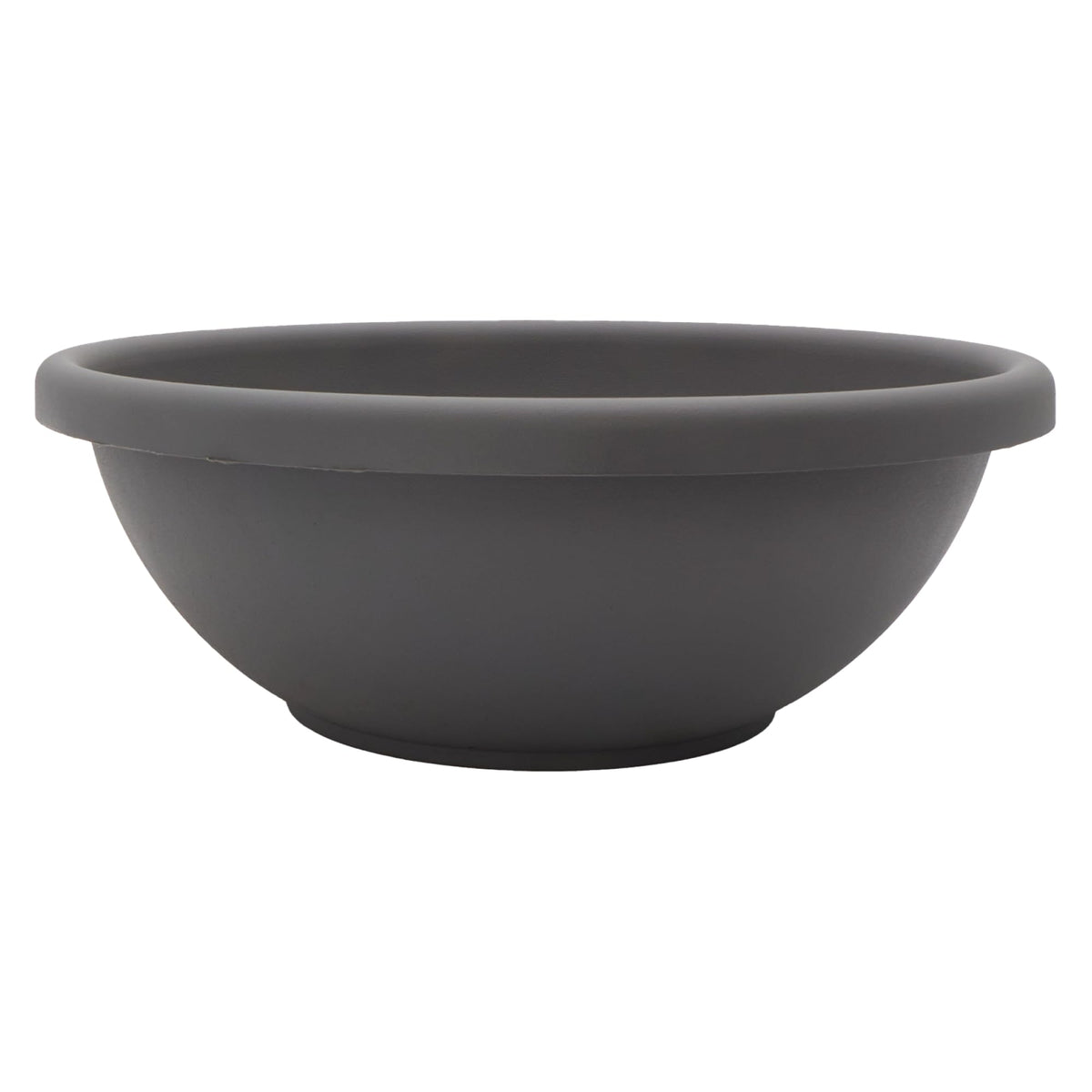 The HC Companies Shallow Planter 20-inch Warm Gray front view