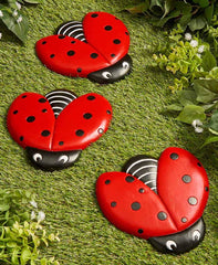 The Lakeside Collection Ladybug Stepping Stone front view