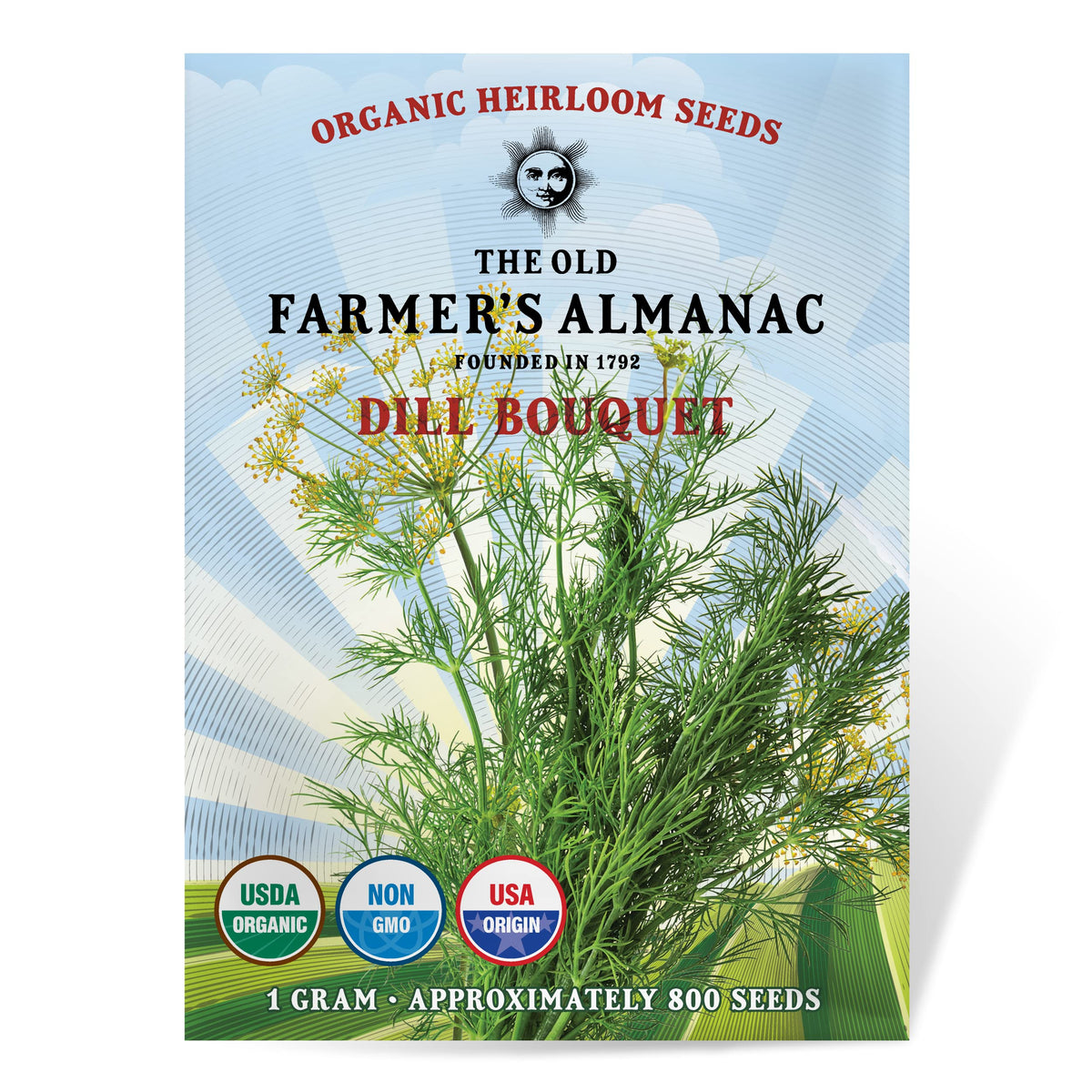 The Old Farmer's Almanac Organic Dill Seeds packet front view