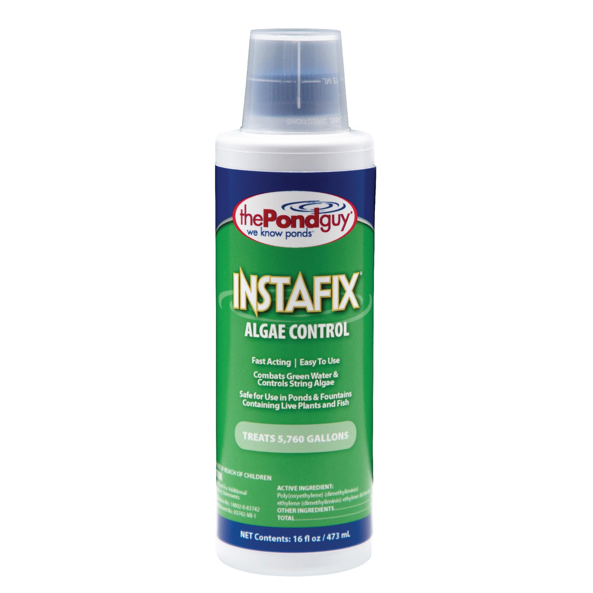 The Pond Guy InstaFix Algae Control 16 oz bottle front view