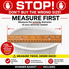 The Skimmie Cyclone on a 7 inch skimmer basket