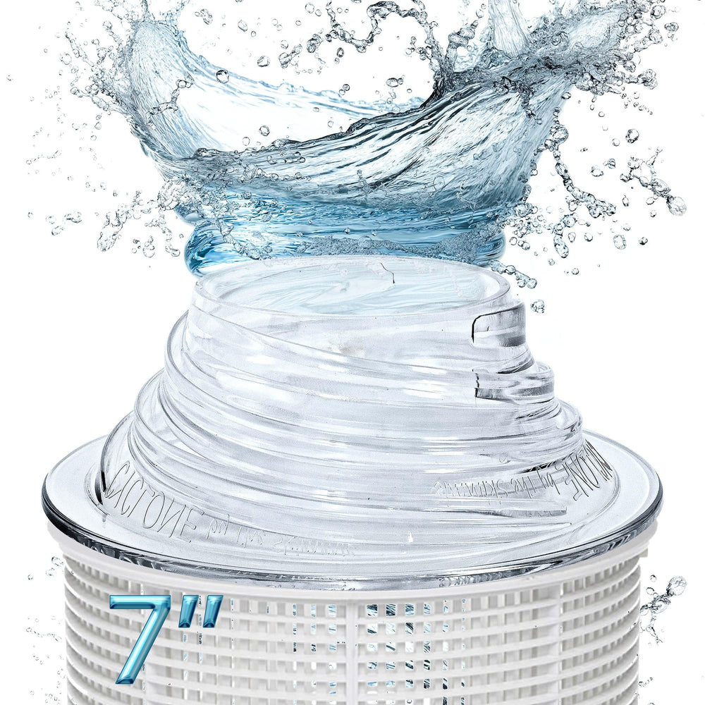 The Skimmie Cyclone pool skimmer attachment front view