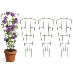 Thealyn 24-inch metal plant trellis green model front view
