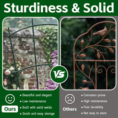 Thealyn 32" Metal Plant Trellis supporting climbing plants