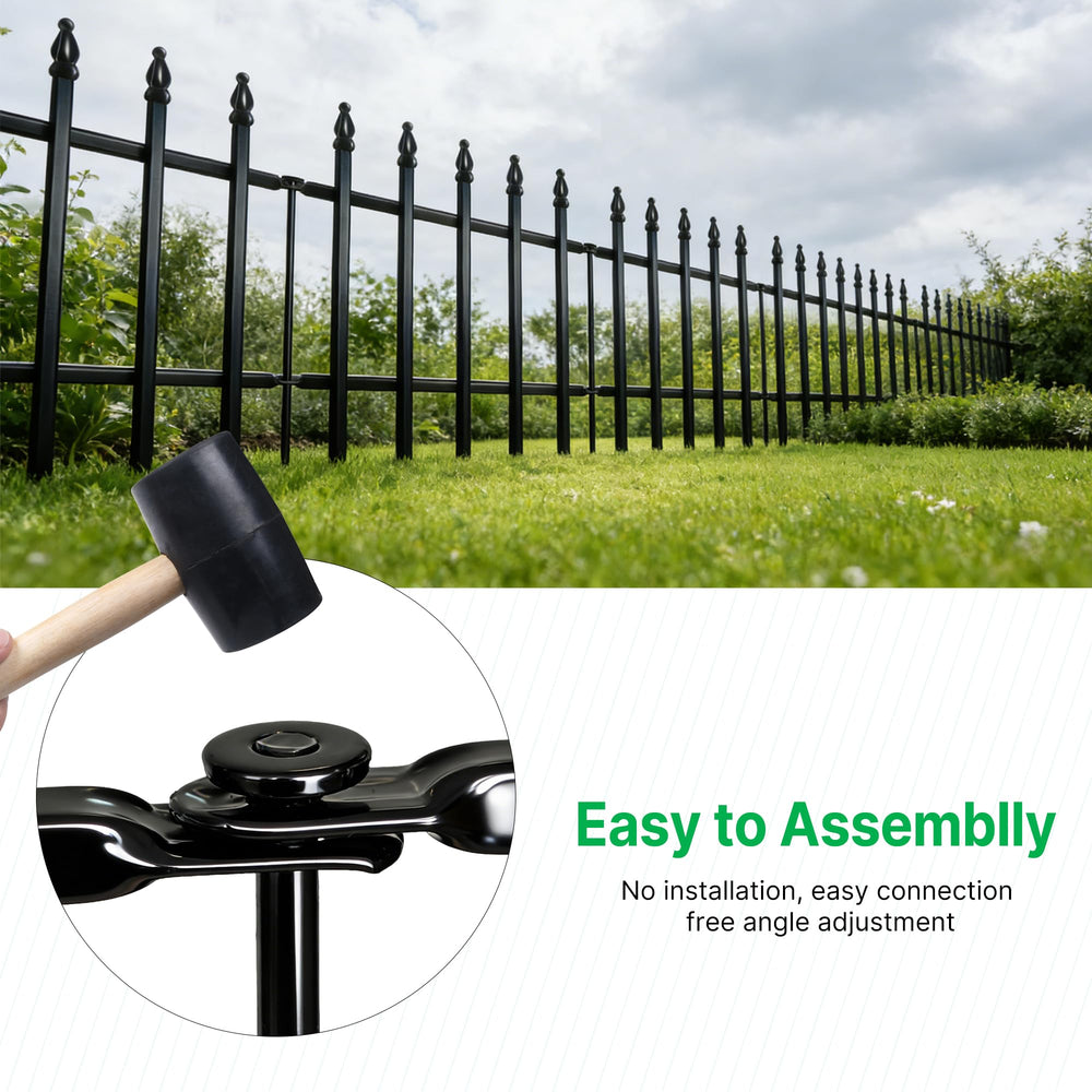 Thealyn Decorative Fence showing powder-coated finish