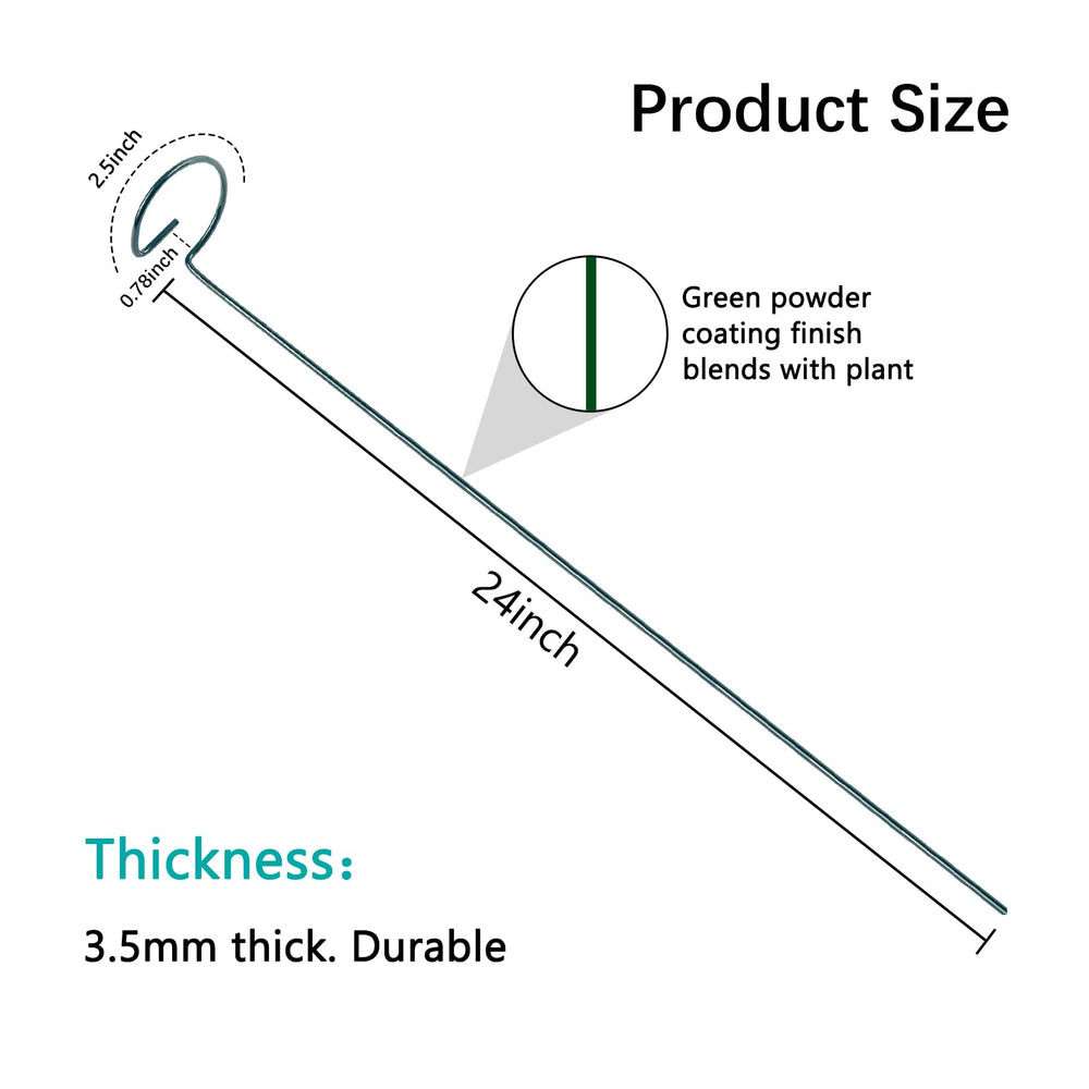 Thealyn plant support stakes installed in garden