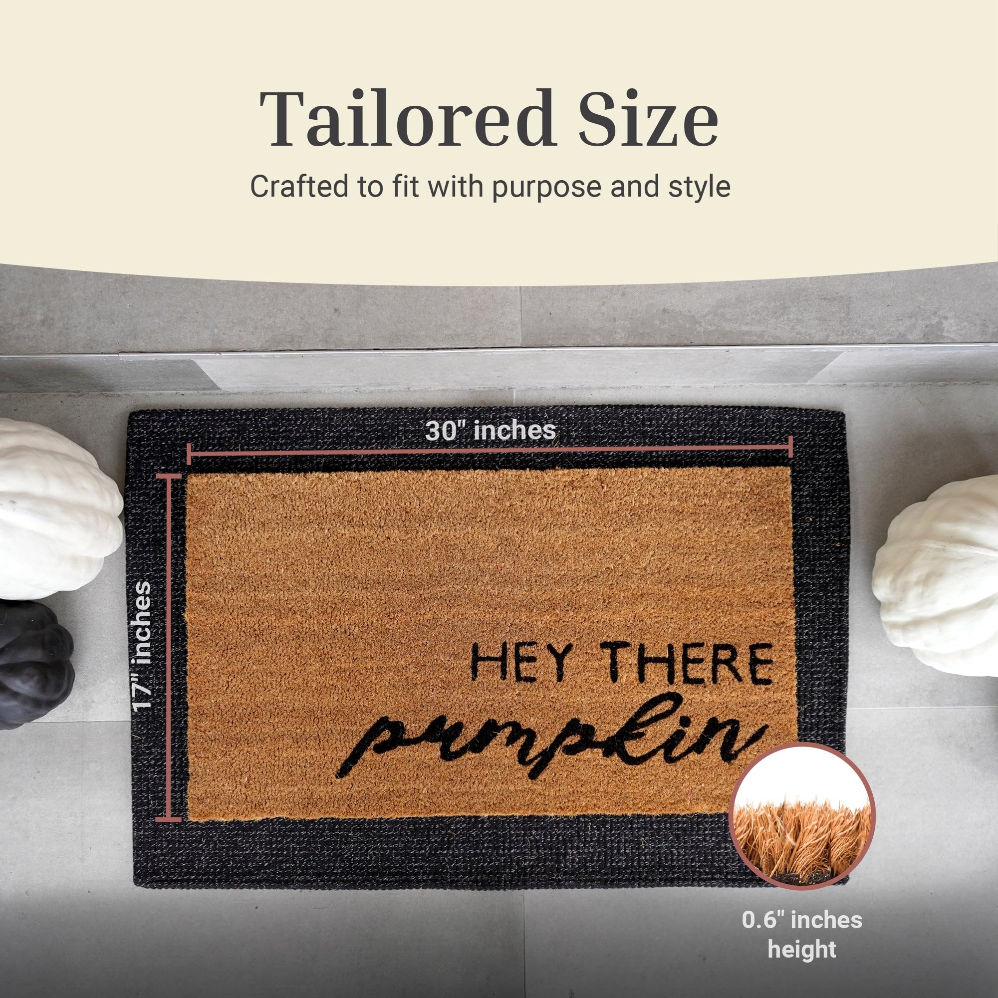 THEODORE MAGNUS Fall Door Mat with anti-slip backing