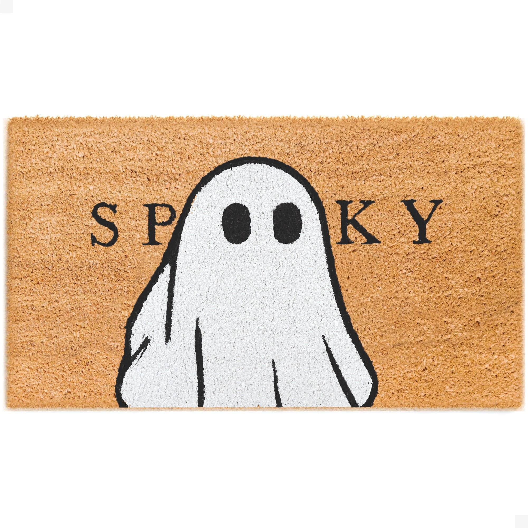 THEODORE MAGNUS Halloween Door Mat front view with spooky design