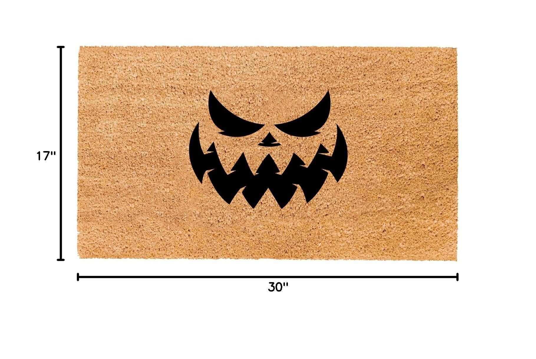 THEODORE MAGNUS Halloween Door Mat showing anti-slip backing