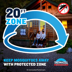 Thermacell E-ZoneGuard Adventure Mosquito Repeller with carabiner and lanyard