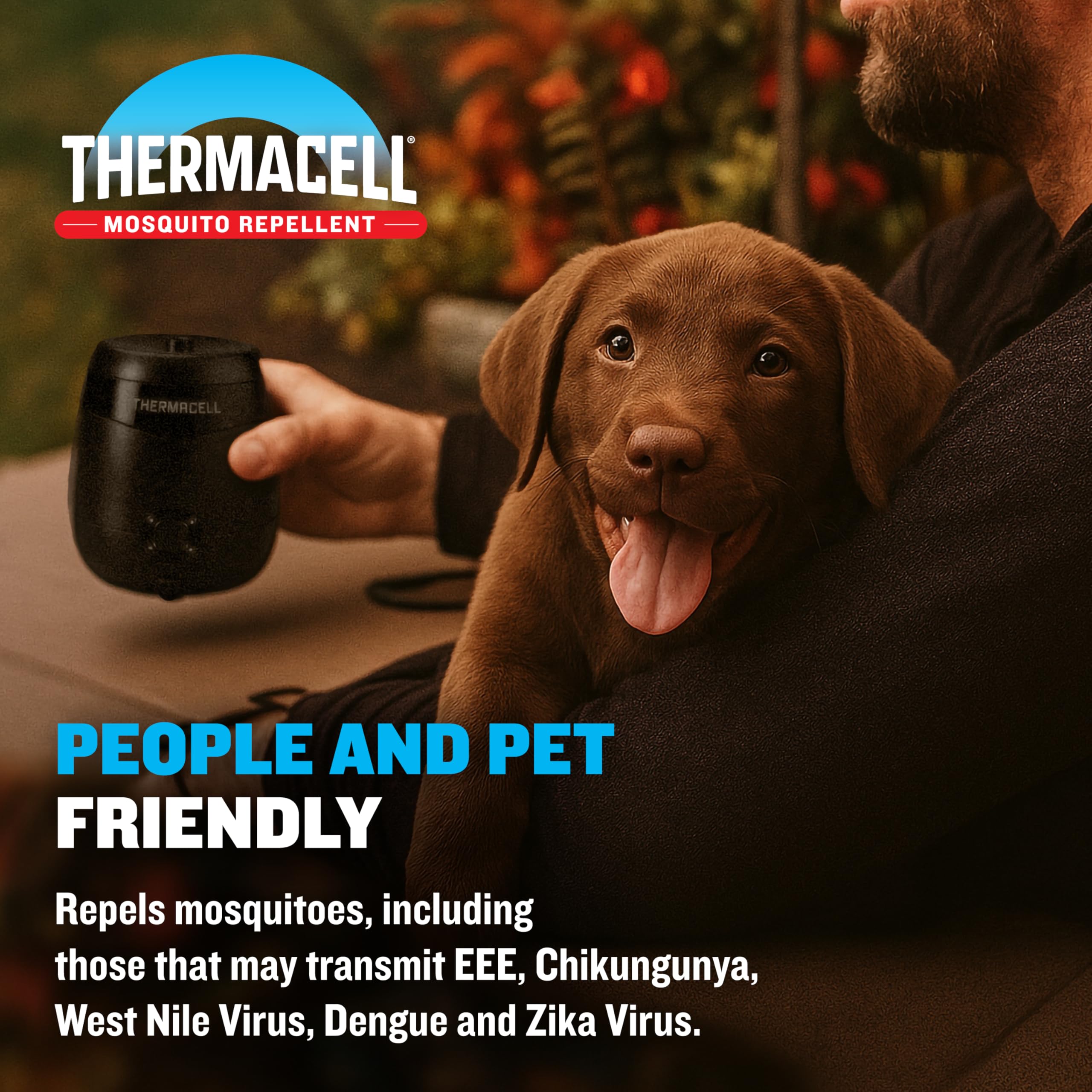 Thermacell E-ZoneGuard Mosquito Repellent in outdoor setting