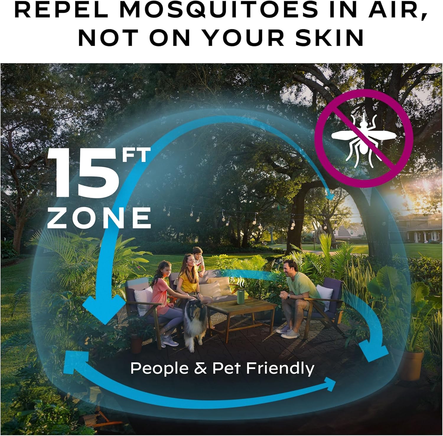 Thermacell Mosquito Repeller close-up of control panel