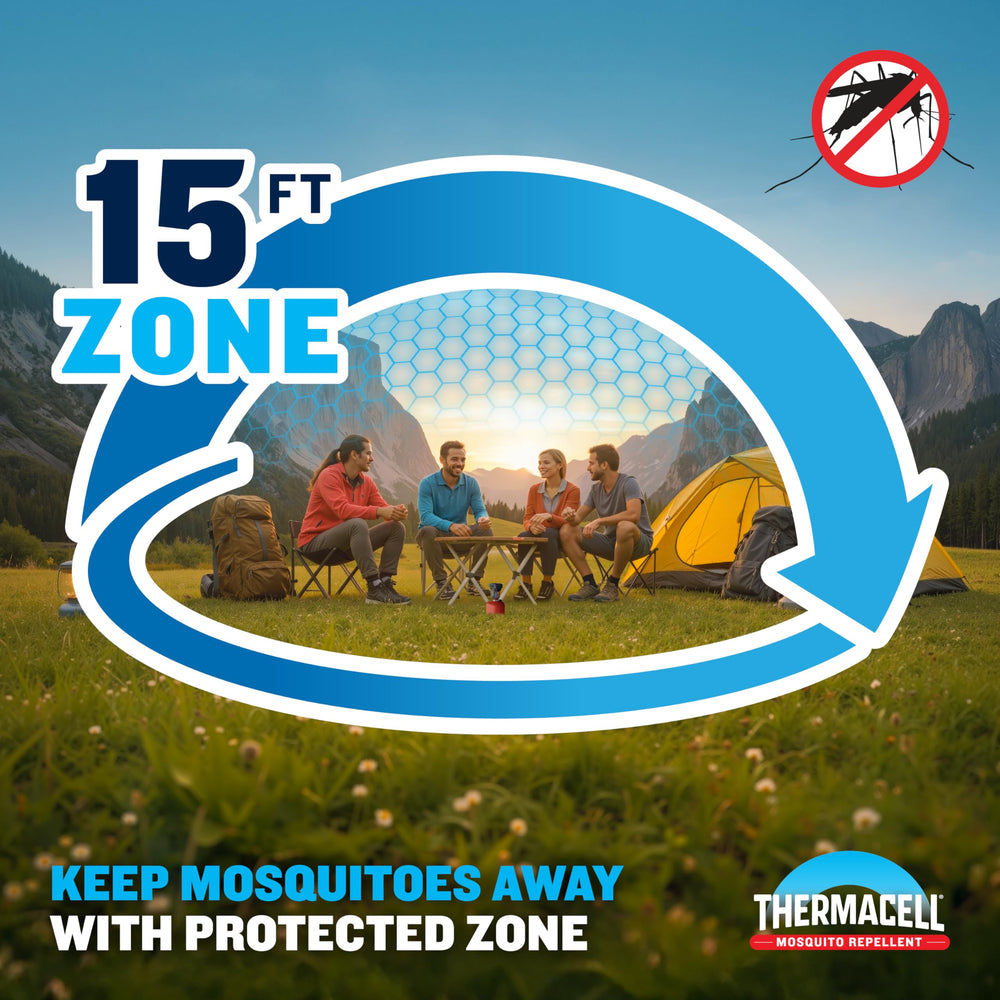Thermacell repellent mat being inserted into the repeller