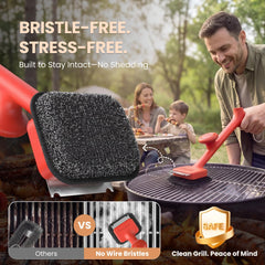 ThermoMaven grill brush with replacement heads displayed
