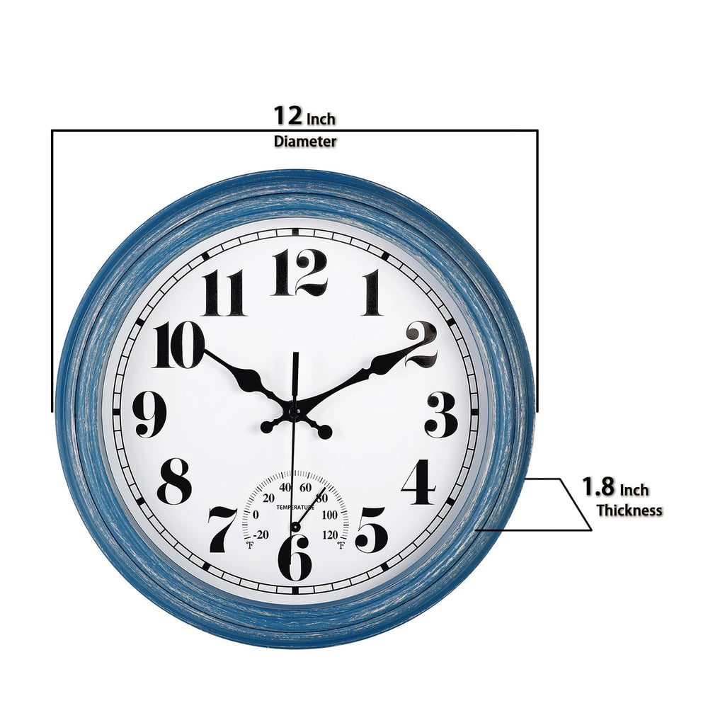 Thermometer feature on JENLYSTIME Wall Clock