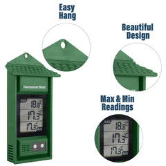 Thermometer World Digital Max Min Thermometer showing temperature readings