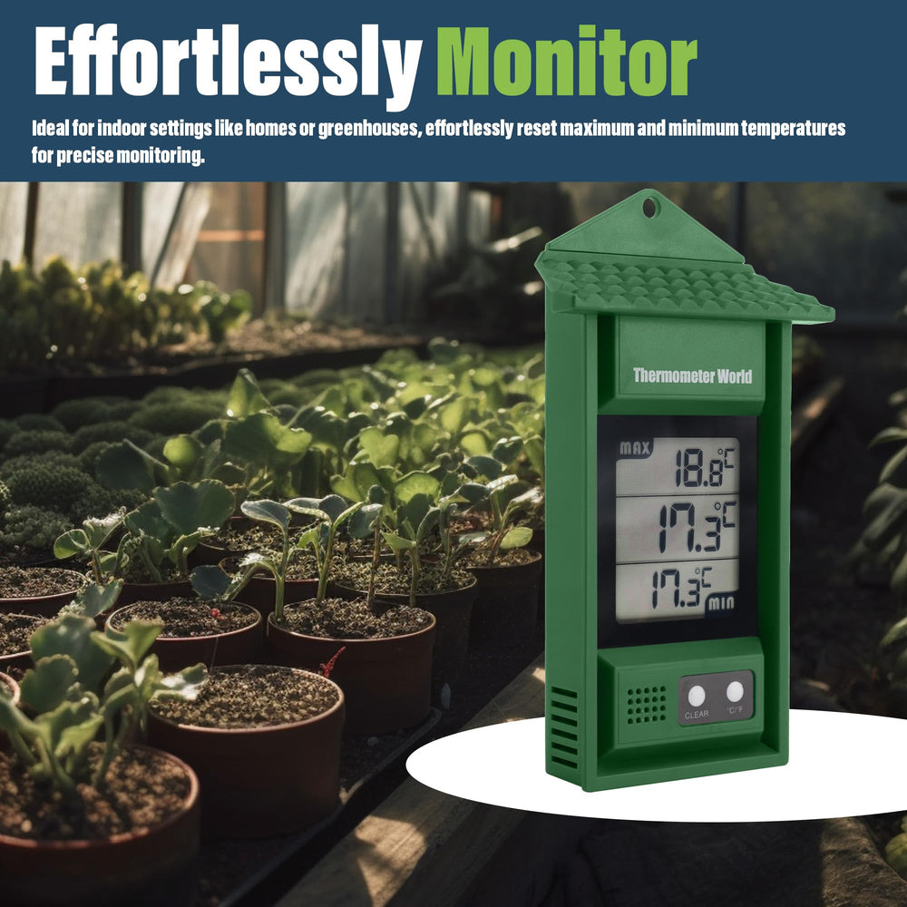 Thermometer World Digital Max Min Thermometer with battery included