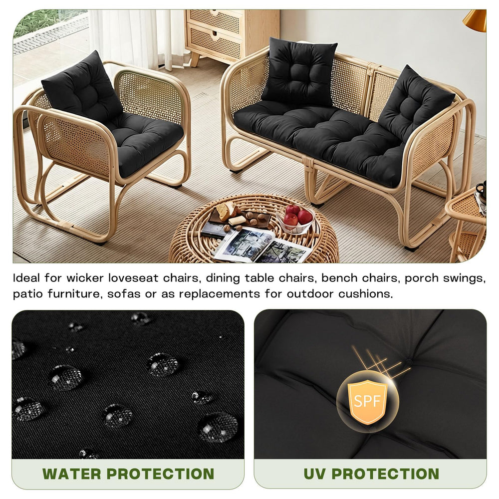 ThinMay cushion set showcasing secure tie strings