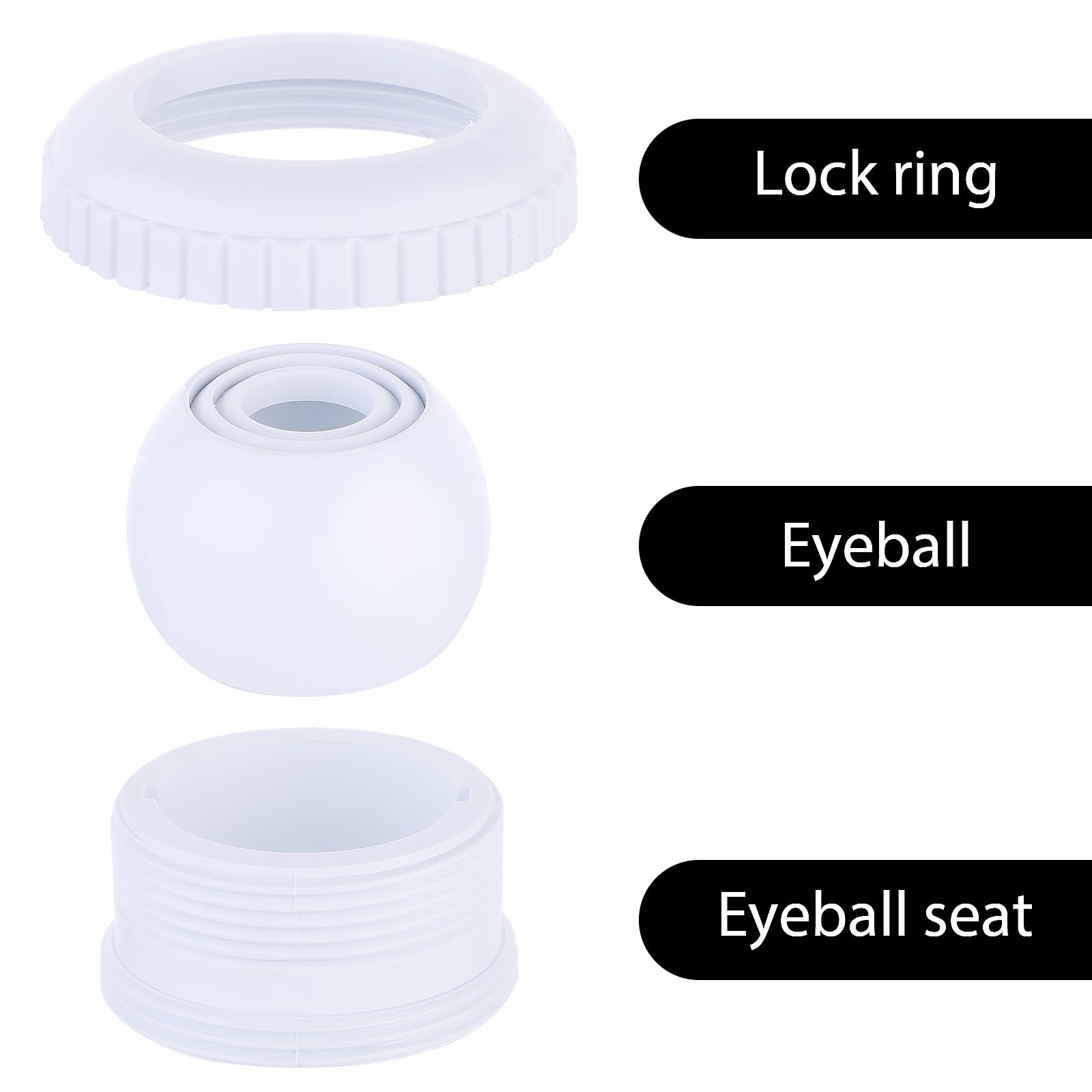Thinp Pool Jet Nozzles side view with threaded ring